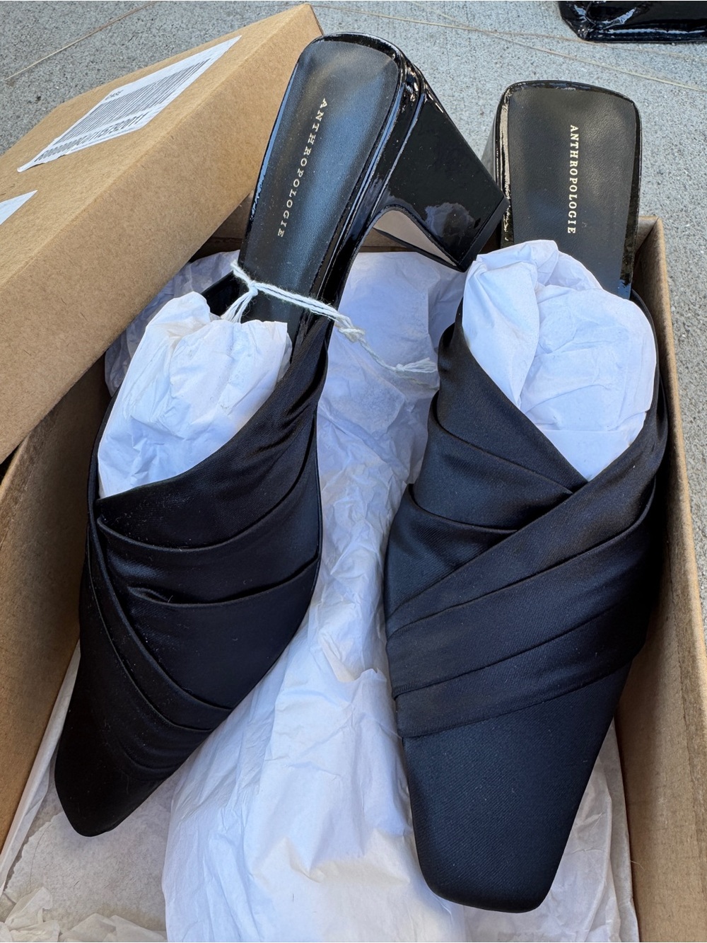 Anthropologie HL Mule Satin Heel New in Box